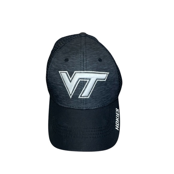 Virginia Tech Hokies Gray Black SnapBack Cap Hat Captivating Headwear Athletic - Picture 1 of 6